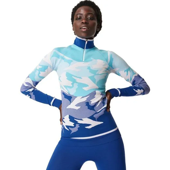 Sweaty Betty Tops Mountain Betty Ski Base Layer Top Womens
